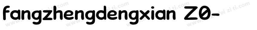 fangzhengdengxian Z0字体转换